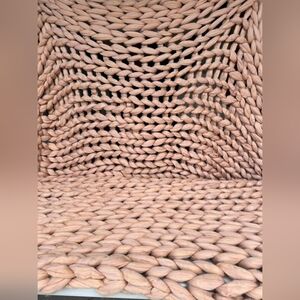 Hand Knitted Soft Wool Blanket